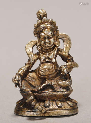 Qing Dynasty - Silver Gilt Buddha Statue