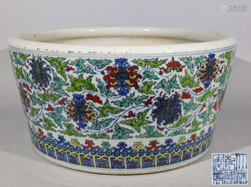 Qing Dynasty - Doucai Jar