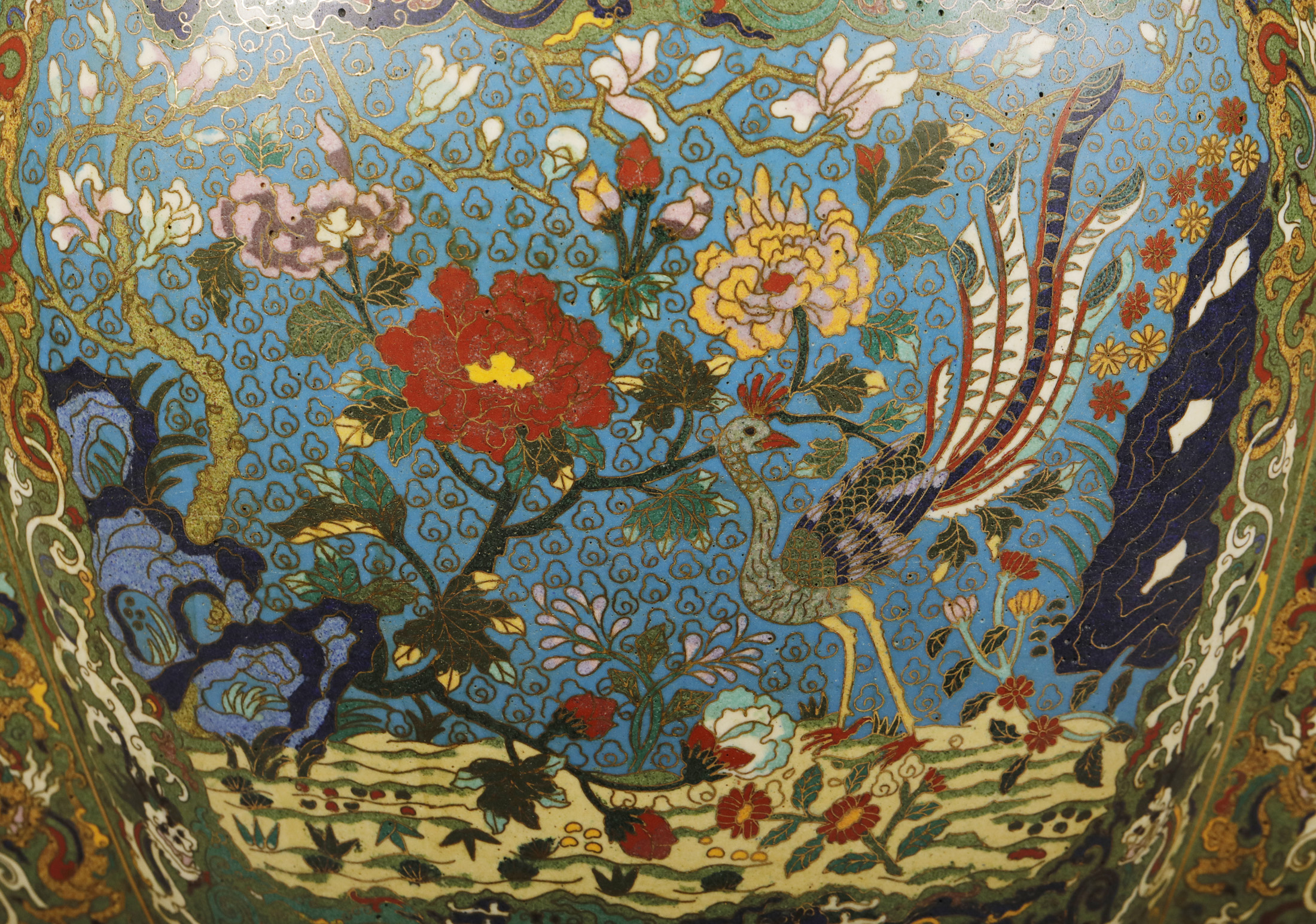 qingdynastyyongzhengcloisonnelargejar