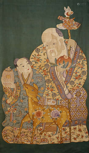 Qing Dynasty - Buddha Tapestry