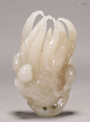 Qing Dynasty - Hetian Jade Buddha Hand