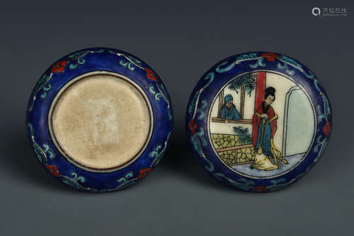 A CLOISONNE ENAMEL BOX QING DYNASTY