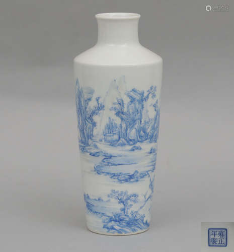 A PAINTED ENAMEL VASE YONGZHENG PERIOD