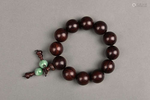 A ROSEWOOD ROSARY