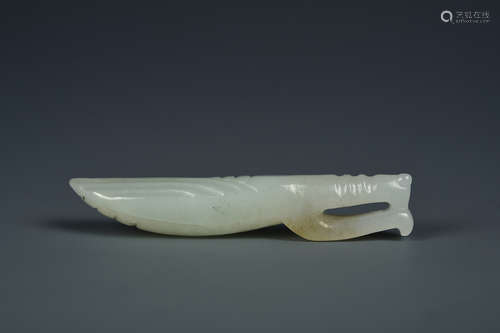 A WHITE JADE MANTIS QING DYNASTY