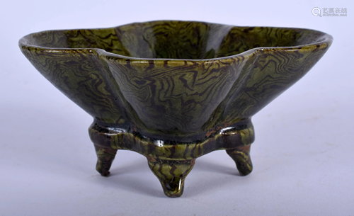 A CHINESE GREEN GLAZED PORCELAIN CENSER.…