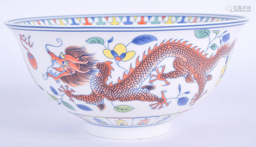 A CHINESE PORCELAIN BOWL 20th Century. 13.5 cm…