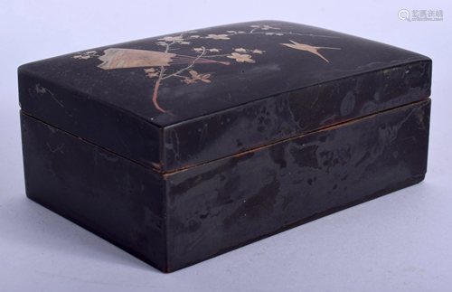 A JAPANESE MEIJI PERIOD BLACK LACQUERED B…