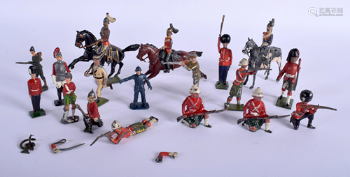 VINTAGE BRITAINS TOY SOLIDERS. (qty)