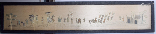 A LARGE LATE 19TH CENTURY CHINESE FRAMED …