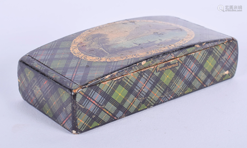 AN EARLY VICTORIAN SCOTTISH TARTANWARE SNU…