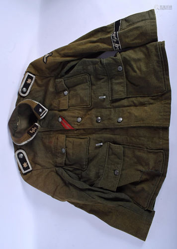 A VINTAGE GERMAN MILITARY GREEN JACKET set …