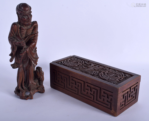 A 19TH CENTURY CHINESE CARVED HARDWO…