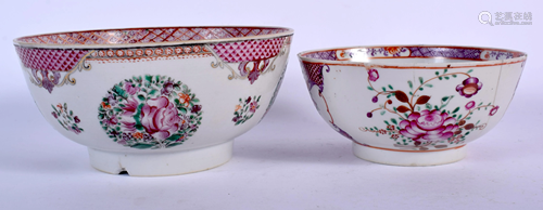 TWO 18TH CENTURY CHINESE EXPORT BOWLS Qi…