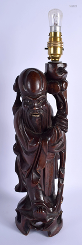 A 19TH CENTURY CHINESE CARVED HARDWO…