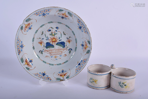 AN 18TH CENTURY CONTINENTAL FAIENCE DELF…