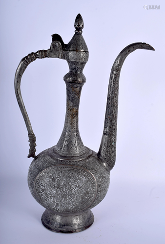 A LARGE 19TH CENTURY ISLAMIC EWER. 43 …