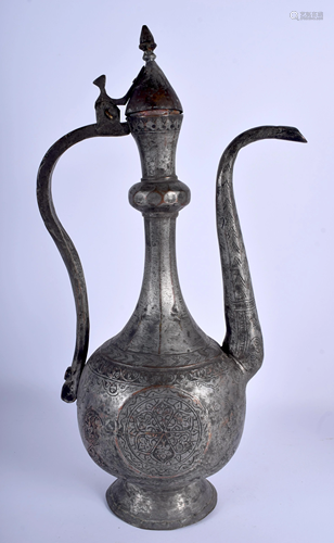 A LARGE 19TH CENTURY ISLAMIC EWER. 46 …