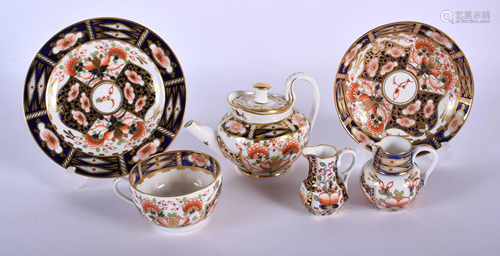 ASSORTED DERBY IMARI WARES. (6)