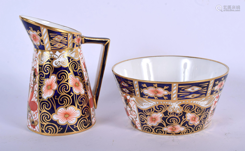 A ROYAL CROWN DERBY MINIATURE IMARI JUG …