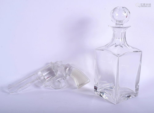 A ST LOUIS CRYSTAL GLASS DECANTER together w…