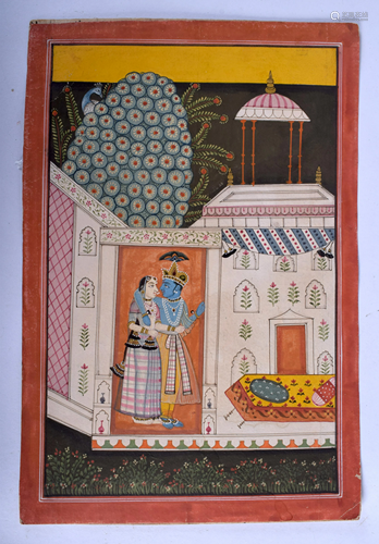 A 19TH CENTURY INDIAN PERSIAN ILLUMINATE…