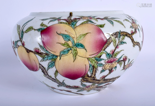 A CHINESE FAMILLE ROSE PEACH BOWL 20th Cen…