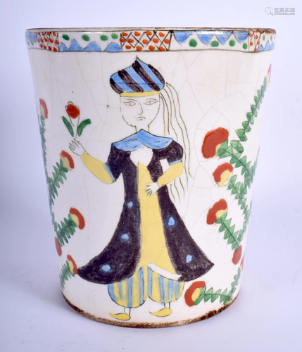 A TURKISH KUTAHYA FAIENCE POTTERY JAR painte…