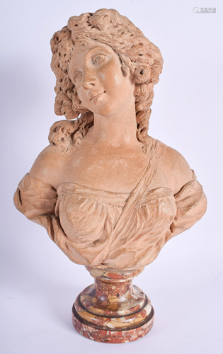 A MID 19TH CENTURY FRENCH CARVED TERRACOTT…