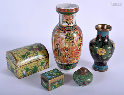 CHINESE CLOISONNE ENAMEL etc. (5)