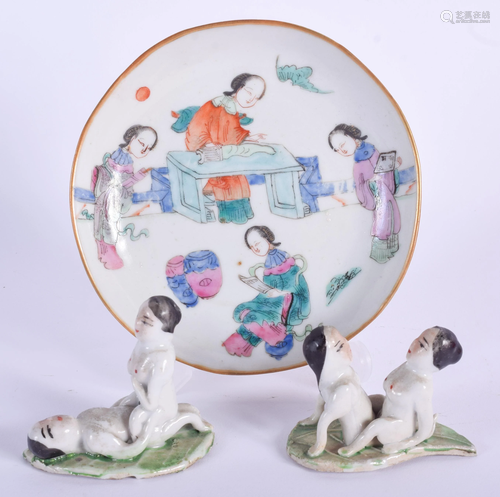 A 19TH CENTURY CHINESE FAMILLE ROSE SAUC…