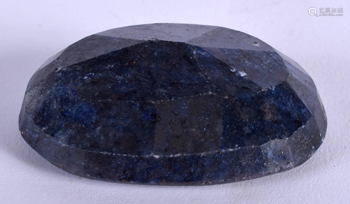 A LARGE NATURAL SAPPHIRE. 78 grams. 5 cm x…