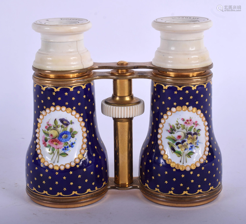 A PAIR OF 19TH CENTURY BONE ENAMEL AN…