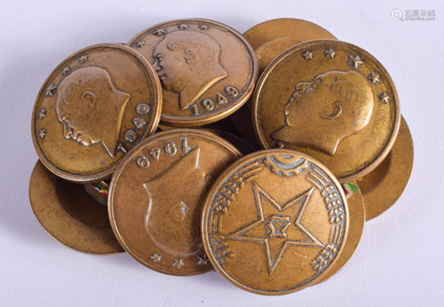 ASSORTED CHINESE BADGES. (qty)