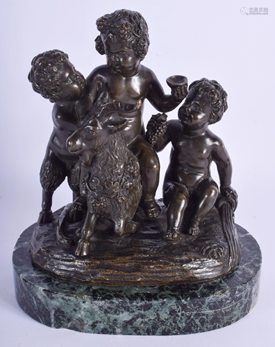 A 19TH CENTURY CONTINENTAL BRONZE FIGU…