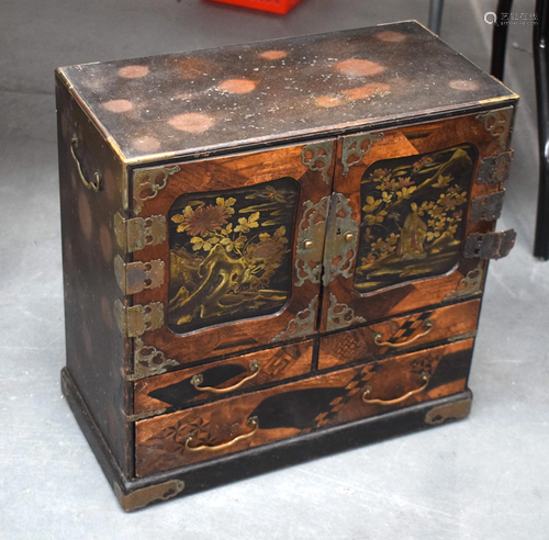 A 19TH CENTURY JAPANESE DESK CABINET wit…