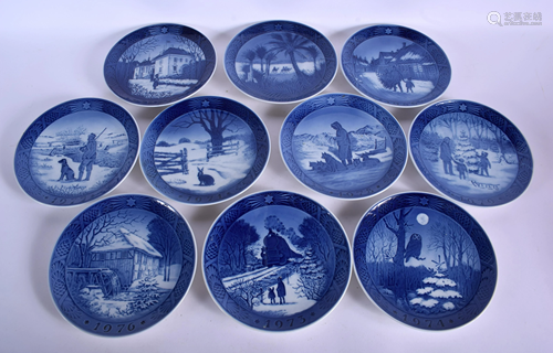 TEN ROYAL COPENHAGEN PORCELAIN P…