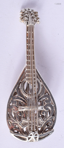 A CONTINENTAL SILVER GUITAR. 1 oz. 7 cm wide.