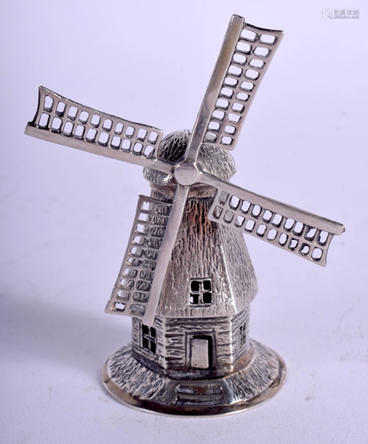 A SILVER WINDMILL. 1 oz. 5 cm high.