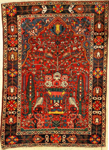 Bakhtiar old, Persia, approx. 60 years, wool on c…