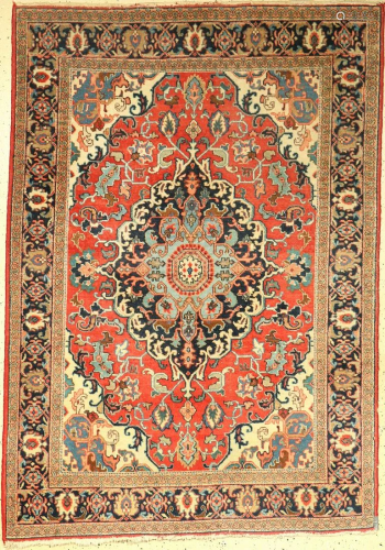 Tabriz old, Persia, approx. 70 years, wool on c…