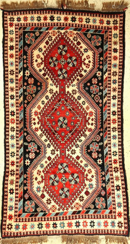 Yalameh old, Persia, approx. 40 years, wool onwool