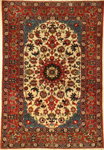 Fine Esfahan old, Persia, around 1930, wool, a…