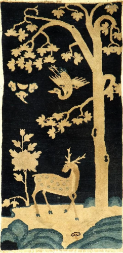 Pao Tao antique, China, around 1900, wool on cotton