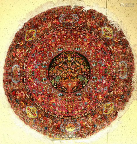 Tabriz fine (round), Persia, around 1970, woolwit…