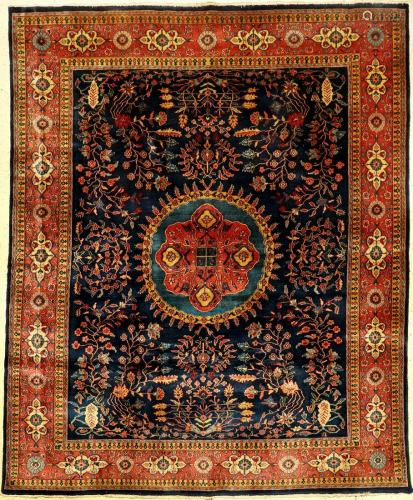 Indo Saruk carpet fine, India, approx. 40 years, wool