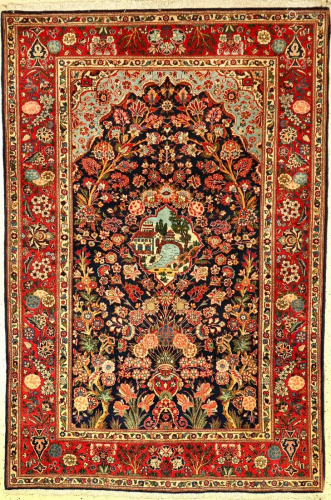Keschan old, Persia, around 1940, wool, approx. …