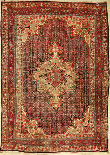 Bidjar antique, Persia, around 1920, wool on cotton