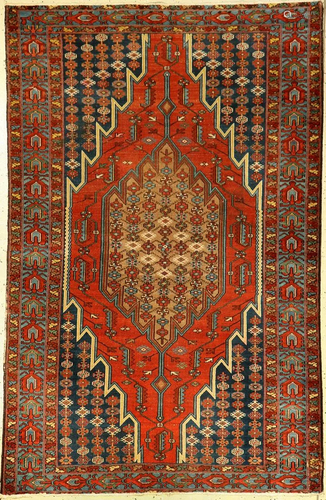 Mazlagan old, Persia, around 1920, wool on cotton