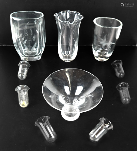 Four Crystal Vessels, Others - 10 Pcs.